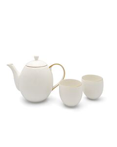 *Tea set Canterbury 1.2L white + 2 mugs