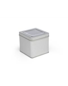 Canister with window for tea box 184005