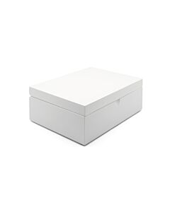 Tea box + 4 canisters + spoon bamboo white
