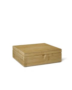 Tea Box 6 compartments closed bamboo