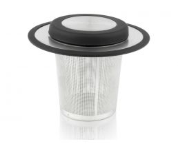 Tea filter with coaster