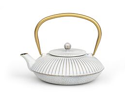 Teapot Linhai 1.1L cast iron white