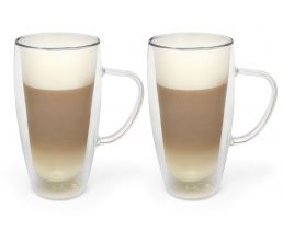 Double w. glass capp./latte m. 400ml s/2