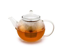 Teapot Ravello 1.2L glass with filter s/s