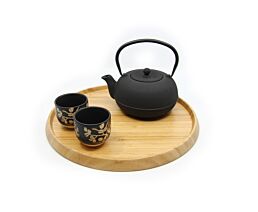 Serving tray round bamboo natural Ø35x2cm