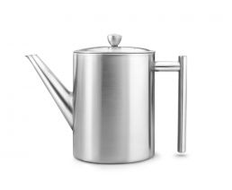Teapot Minuet Cylindre 1.2L satin finish