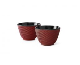 Cups Xilin cast iron red s/2