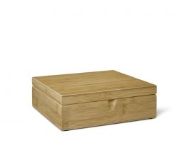 Tea Box 6 compartments closed bamboo