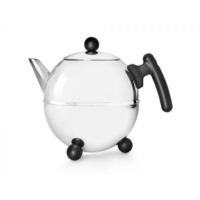 Teapot Duet® Bella Ronde 1.5L, black fittings