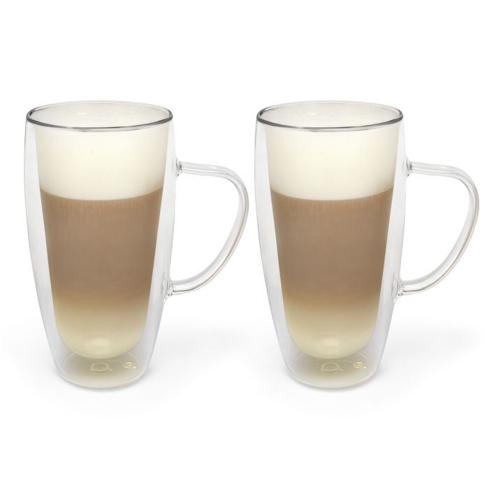 Double w. glass capp./latte m. 400ml s/2