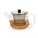 Teapot Merano 1.1L glass with filter s/s