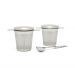 Two tea filters with tea measuring spoon